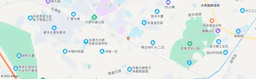东莞大朗一中_公交站地图_东莞公交_妙搜公交查询2025
