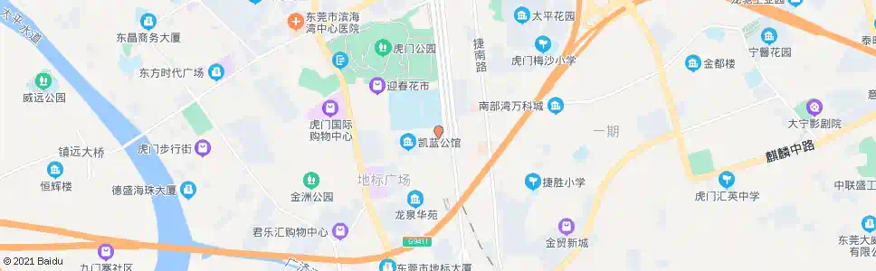 东莞虎门交警大队_公交站地图_东莞公交_妙搜公交查询2025
