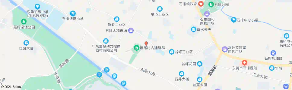 东莞塘尾路口_公交站地图_东莞公交_妙搜公交查询2025