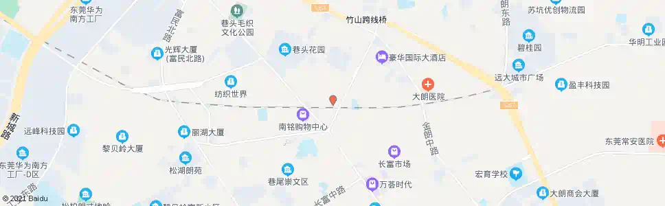 东莞大朗派出所_公交站地图_东莞公交_妙搜公交查询2025