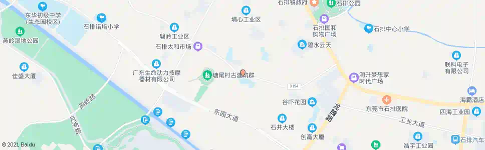 东莞石岗学校_公交站地图_东莞公交_妙搜公交查询2025