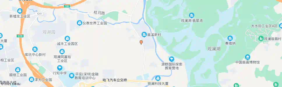 东莞庙溪一市场_公交站地图_东莞公交_妙搜公交查询2025