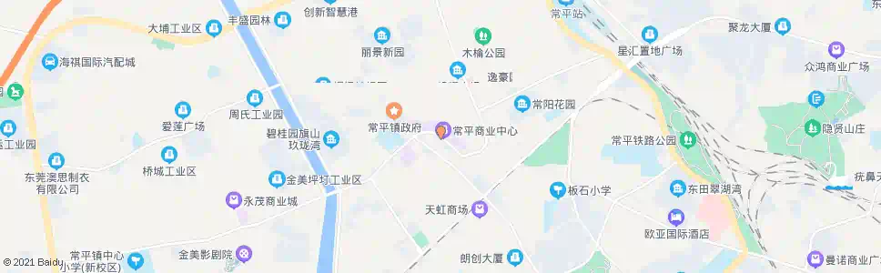 东莞茶山步行街_公交站地图_东莞公交_妙搜公交查询2025