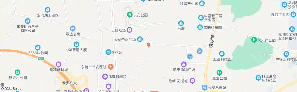 东莞莲城酒店_公交站地图_东莞公交_妙搜公交查询2025