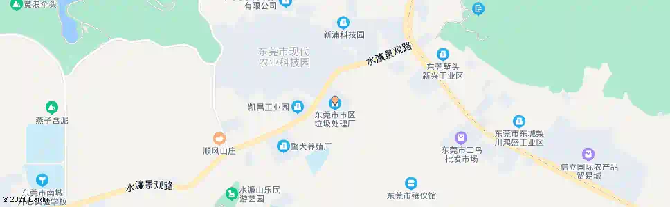 东莞垃圾处理厂_公交站地图_东莞公交_妙搜公交查询2025