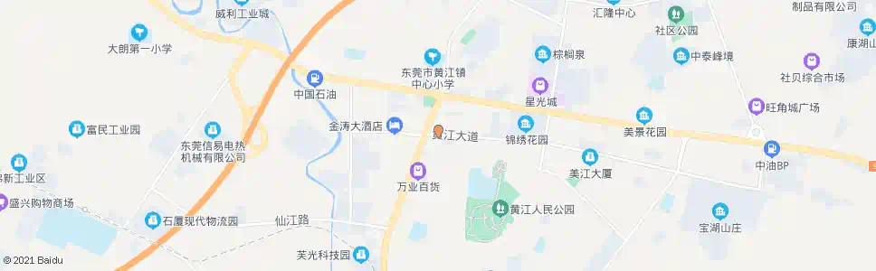 东莞黄江假日酒店_公交站地图_东莞公交_妙搜公交查询2025