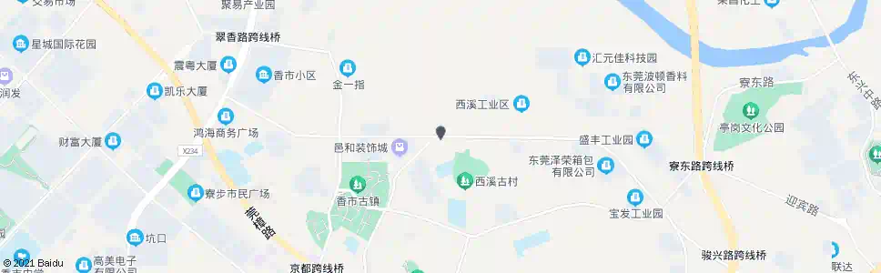 东莞涵头村_公交站地图_东莞公交_妙搜公交查询2025