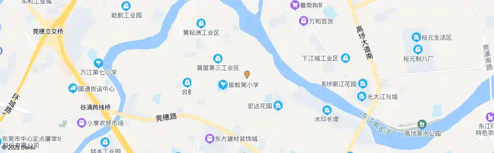 东莞莫屋新桥街_公交站地图_东莞公交_妙搜公交查询2025