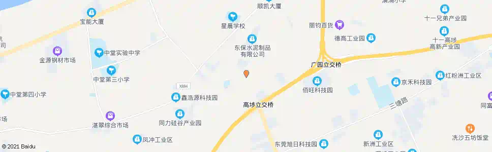 东莞保安围水泥厂_公交站地图_东莞公交_妙搜公交查询2025
