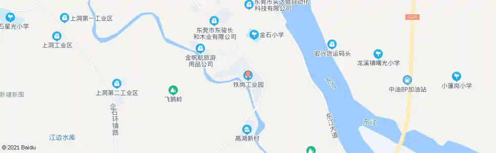 东莞铁岗工业区_公交站地图_东莞公交_妙搜公交查询2025