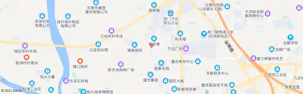 东莞虎门消防大队_公交站地图_东莞公交_妙搜公交查询2025