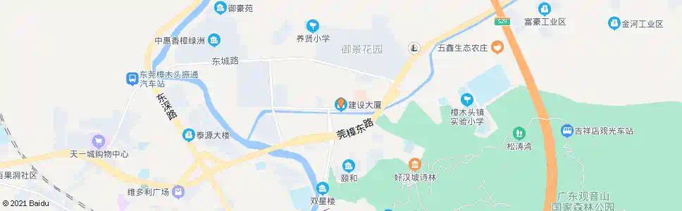 东莞建设大厦_公交站地图_东莞公交_妙搜公交查询2025