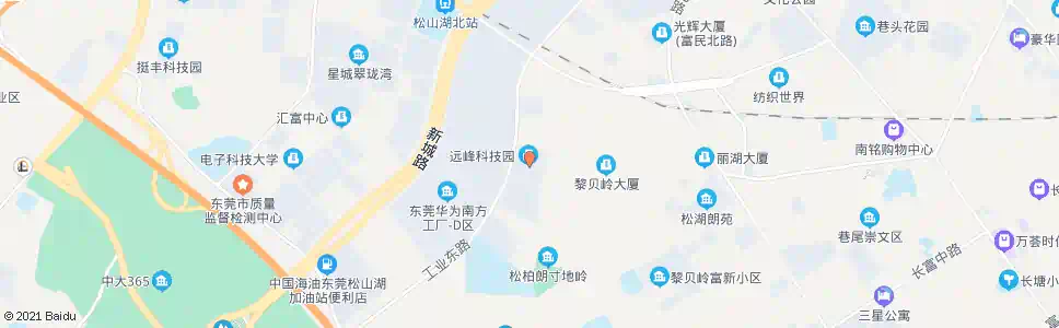 东莞远峰公司_公交站地图_东莞公交_妙搜公交查询2025