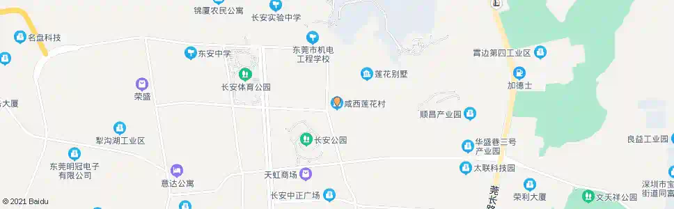 东莞咸西莲花村_公交站地图_东莞公交_妙搜公交查询2025