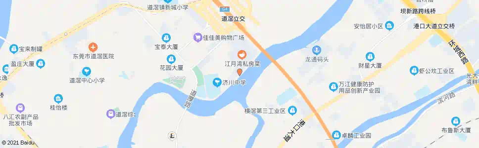 东莞江月湾_公交站地图_东莞公交_妙搜公交查询2025