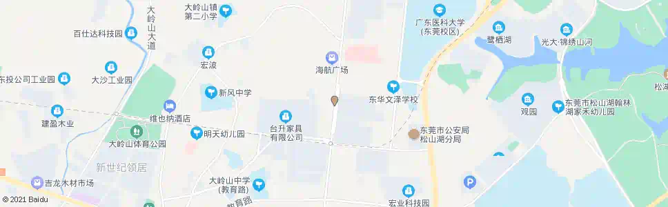 东莞大岭山科技园工业区_公交站地图_东莞公交_妙搜公交查询2025