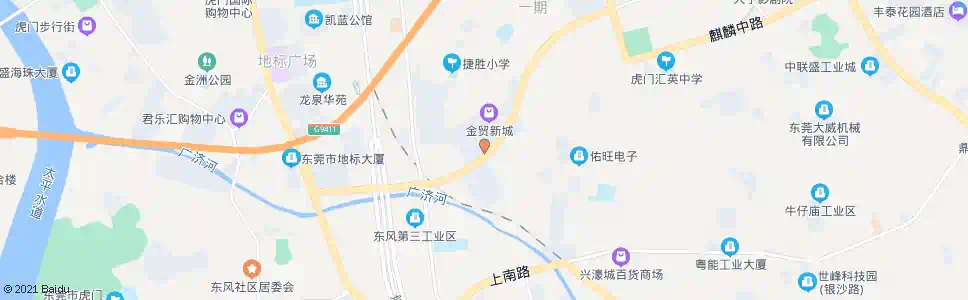 东莞金贸商场_公交站地图_东莞公交_妙搜公交查询2025
