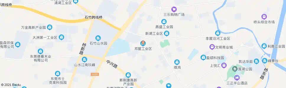 东莞邓屋工业_公交站地图_东莞公交_妙搜公交查询2025