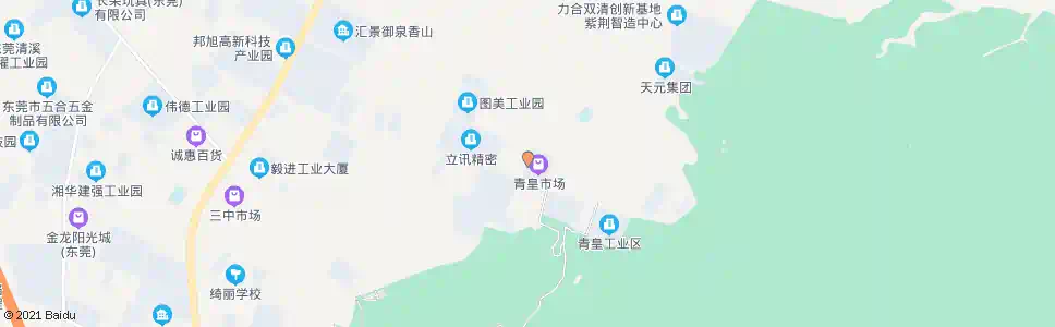 东莞青皇市场_公交站地图_东莞公交_妙搜公交查询2025