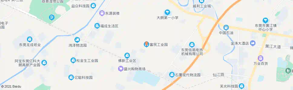 东莞富民工业园_公交站地图_东莞公交_妙搜公交查询2025