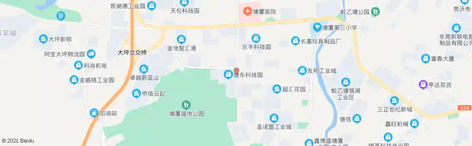 东莞科苑城楚东厂_公交站地图_东莞公交_妙搜公交查询2025