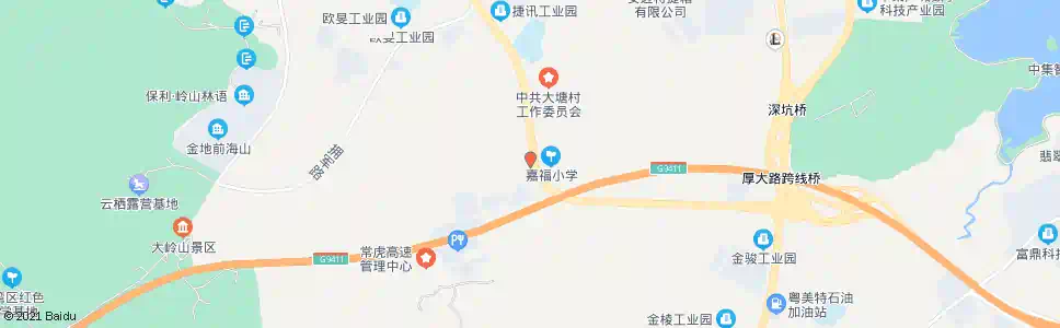 东莞地塘岭路口_公交站地图_东莞公交_妙搜公交查询2025