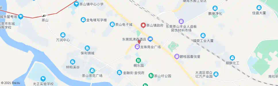 东莞茶山医院_公交站地图_东莞公交_妙搜公交查询2025