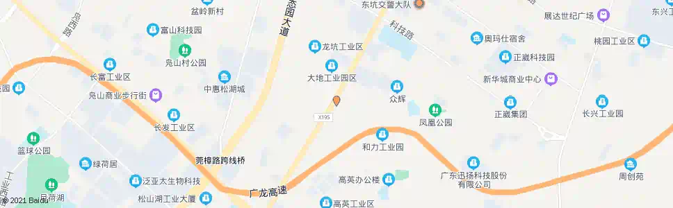 东莞松子坑_公交站地图_东莞公交_妙搜公交查询2025