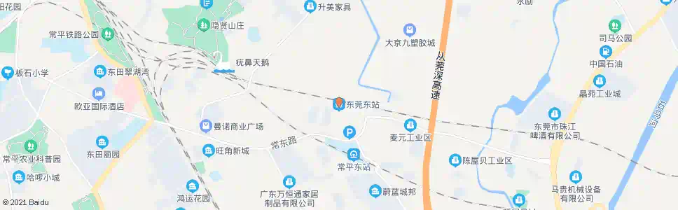 东莞东校场_公交站地图_东莞公交_妙搜公交查询2025