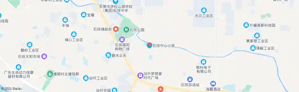 东莞石排中心小学_公交站地图_东莞公交_妙搜公交查询2025