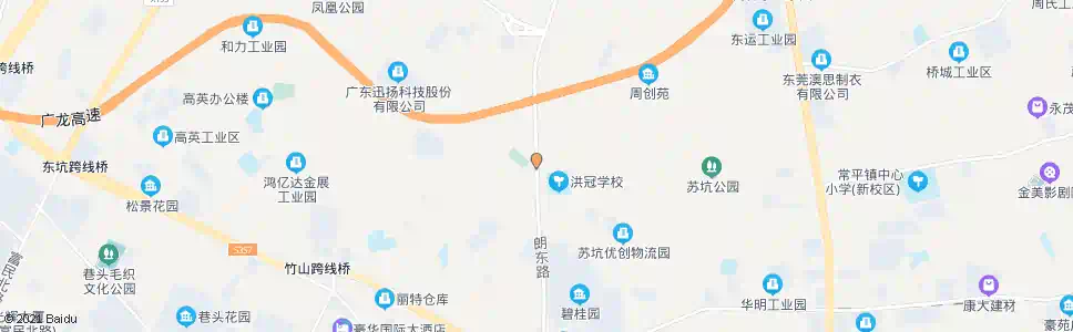 东莞洪冠学校_公交站地图_东莞公交_妙搜公交查询2025