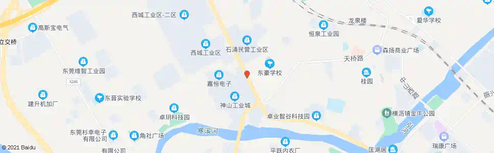 东莞石涌村委会_公交站地图_东莞公交_妙搜公交查询2025