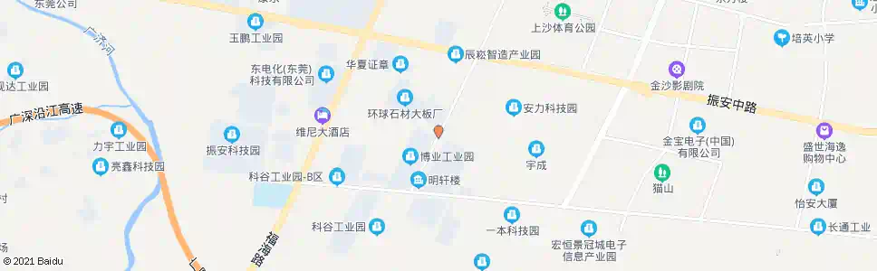 东莞荣昌大厦_公交站地图_东莞公交_妙搜公交查询2025