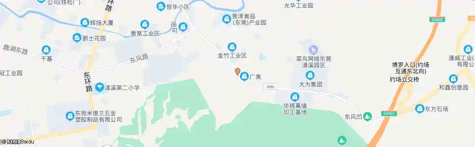 东莞九乡村_公交站地图_东莞公交_妙搜公交查询2025