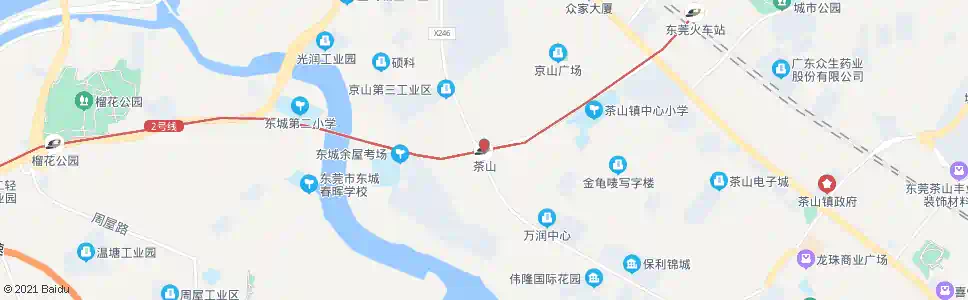 东莞茶山站_公交站地图_东莞公交_妙搜公交查询2025