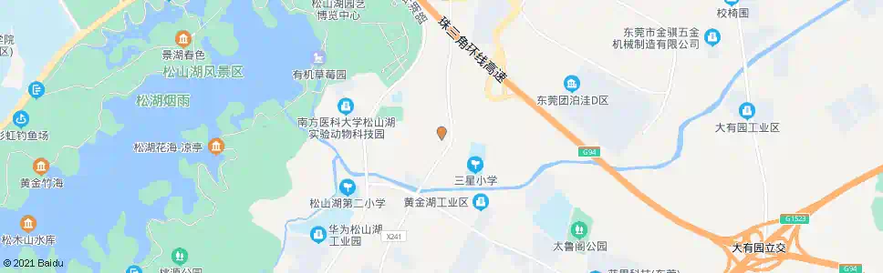 东莞松木山市场_公交站地图_东莞公交_妙搜公交查询2025