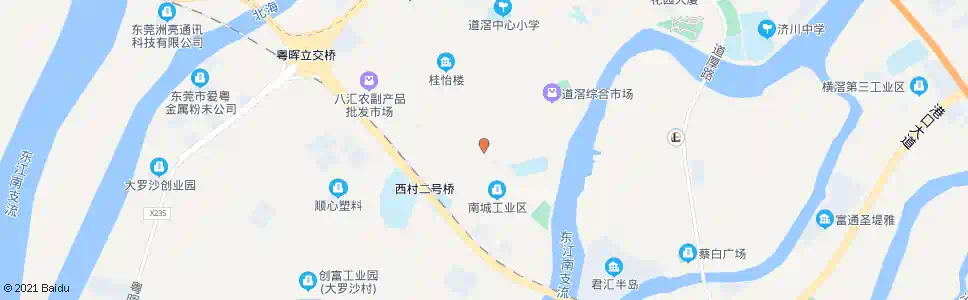 东莞道滘南城警务区_公交站地图_东莞公交_妙搜公交查询2025