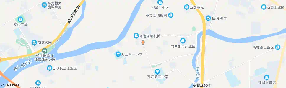 东莞大汾工业区_公交站地图_东莞公交_妙搜公交查询2025