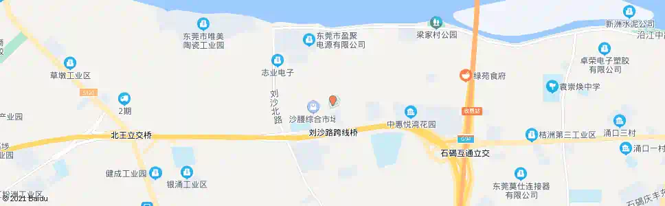 东莞沙腰亲水公园_公交站地图_东莞公交_妙搜公交查询2025