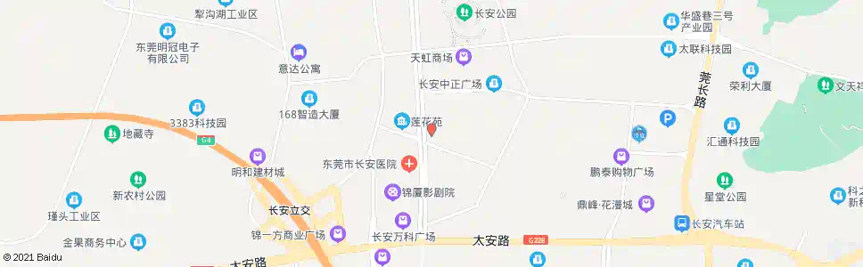 东莞莲花住宅区西_公交站地图_东莞公交_妙搜公交查询2025
