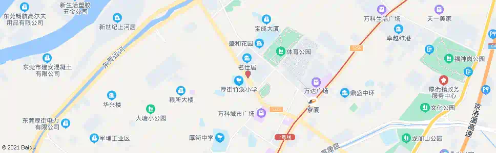 东莞厚街镇计生所_公交站地图_东莞公交_妙搜公交查询2025