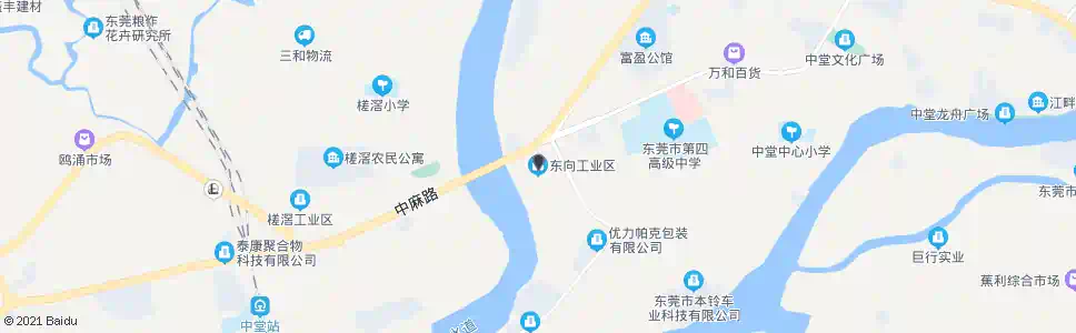 东莞向东工业区_公交站地图_东莞公交_妙搜公交查询2025