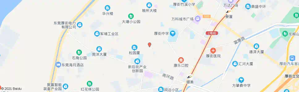 东莞厚街社区门诊_公交站地图_东莞公交_妙搜公交查询2025