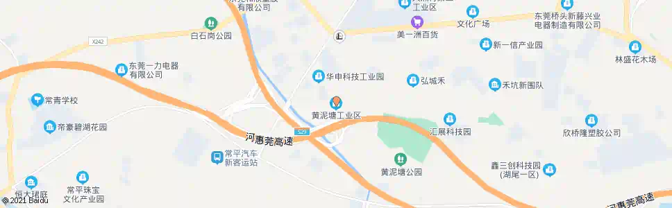 东莞黄泥塘工业区_公交站地图_东莞公交_妙搜公交查询2025