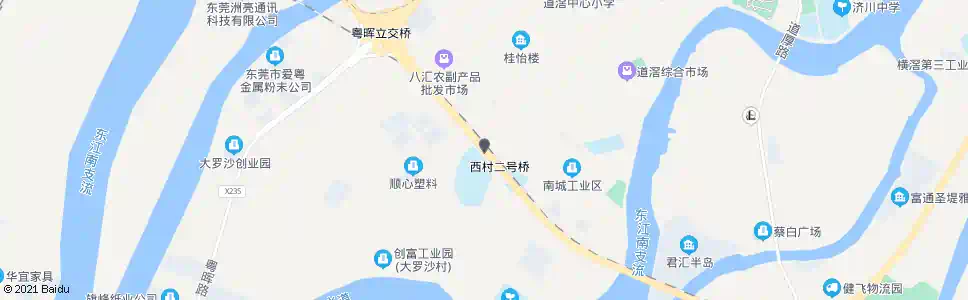 东莞西村_公交站地图_东莞公交_妙搜公交查询2025