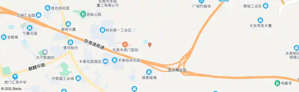 东莞树田广场_公交站地图_东莞公交_妙搜公交查询2025