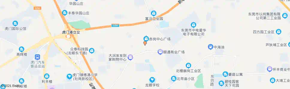 东莞赤岗_公交站地图_东莞公交_妙搜公交查询2025