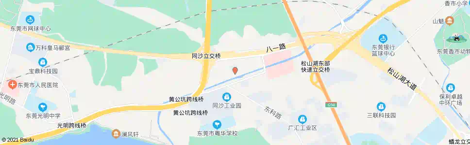 东莞同沙第二天桥_公交站地图_东莞公交_妙搜公交查询2025