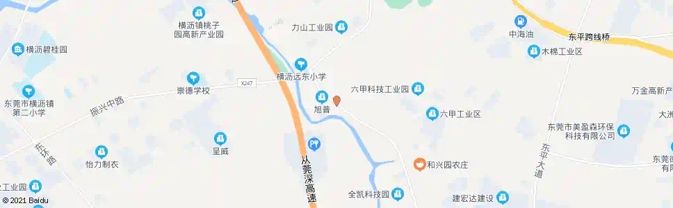 东莞六甲村_公交站地图_东莞公交_妙搜公交查询2025