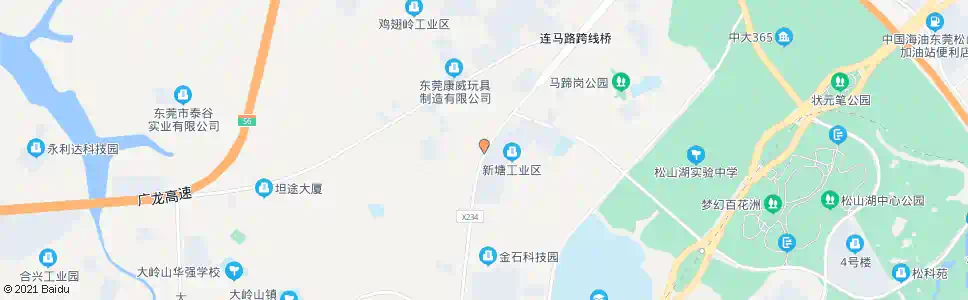 东莞新塘路口(石大路)_公交站地图_东莞公交_妙搜公交查询2025